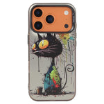 เคสโทรศัพท์ PC + TPU ซีรีส์ภาพวาดน้ำมันลายสัตว์ สำหรับ iPhone 17 Pro