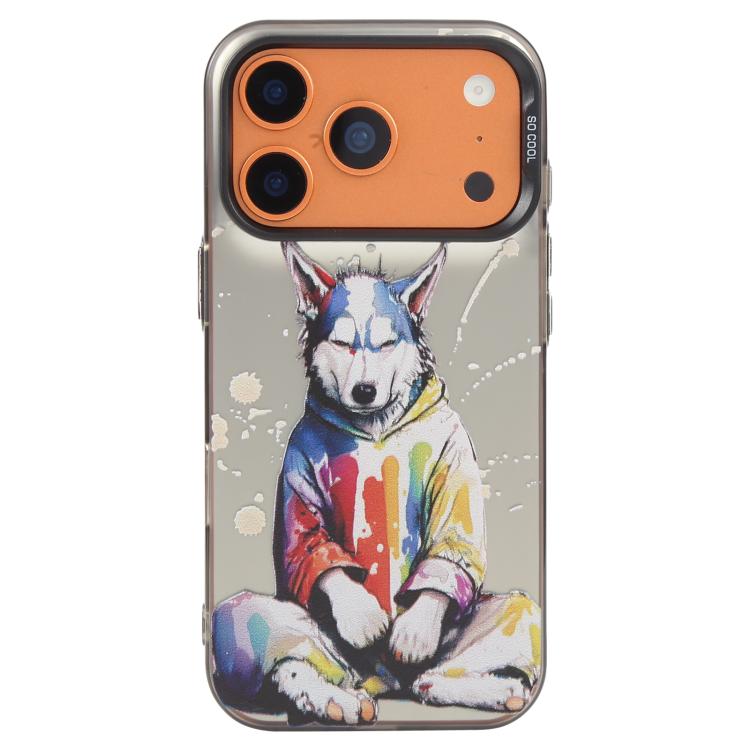 เคสโทรศัพท์ PC + TPU ซีรีส์ภาพวาดน้ำมันลายสัตว์ สำหรับ iPhone 17