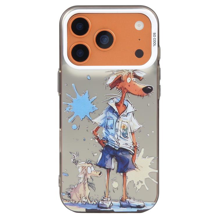 เคสโทรศัพท์ PC + TPU ซีรีส์ภาพวาดน้ำมันลายสัตว์ สำหรับ iPhone 17
