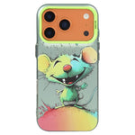 เคสโทรศัพท์ PC + TPU ซีรีส์ภาพวาดน้ำมันลายสัตว์ สำหรับ iPhone 17 Pro