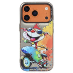 เคสโทรศัพท์ PC + TPU ซีรีส์ภาพวาดน้ำมันลายสัตว์ สำหรับ iPhone 17 Pro