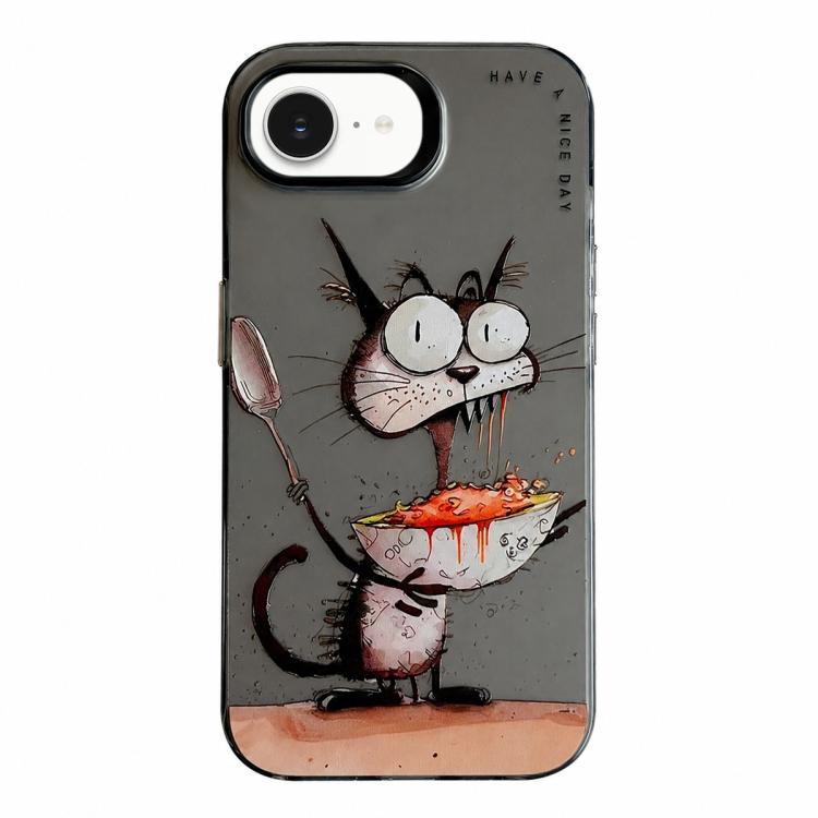 เคสโทรศัพท์ PC + TPU ซีรีส์ภาพวาดน้ำมันลายสัตว์ สำหรับ iPhone 17 Pro Max