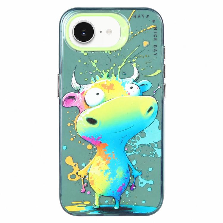 เคสโทรศัพท์ PC + TPU ซีรีส์ภาพวาดน้ำมันลายสัตว์ สำหรับ iPhone 17 Pro Max