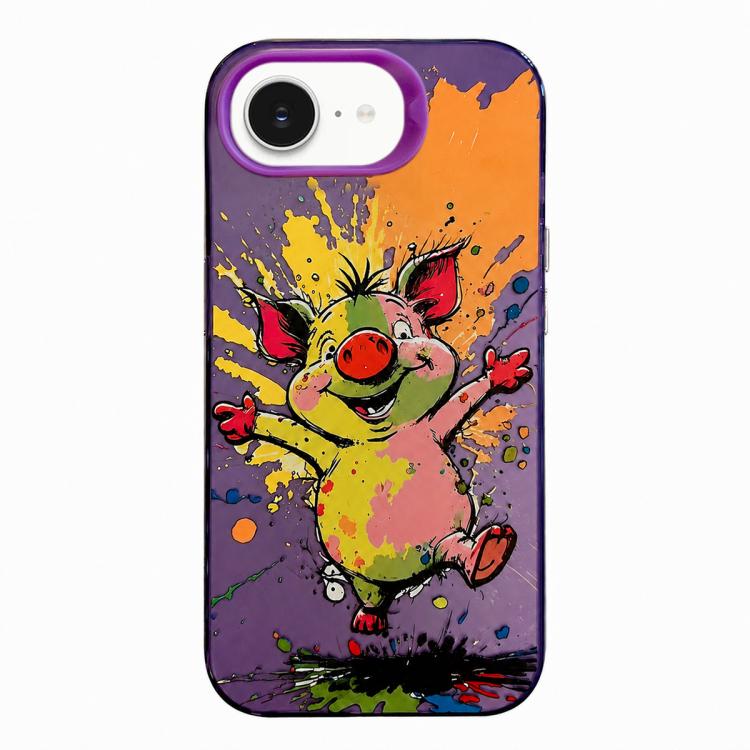 เคสโทรศัพท์ PC + TPU ซีรีส์ภาพวาดน้ำมันลายสัตว์ สำหรับ iPhone 17 Pro Max