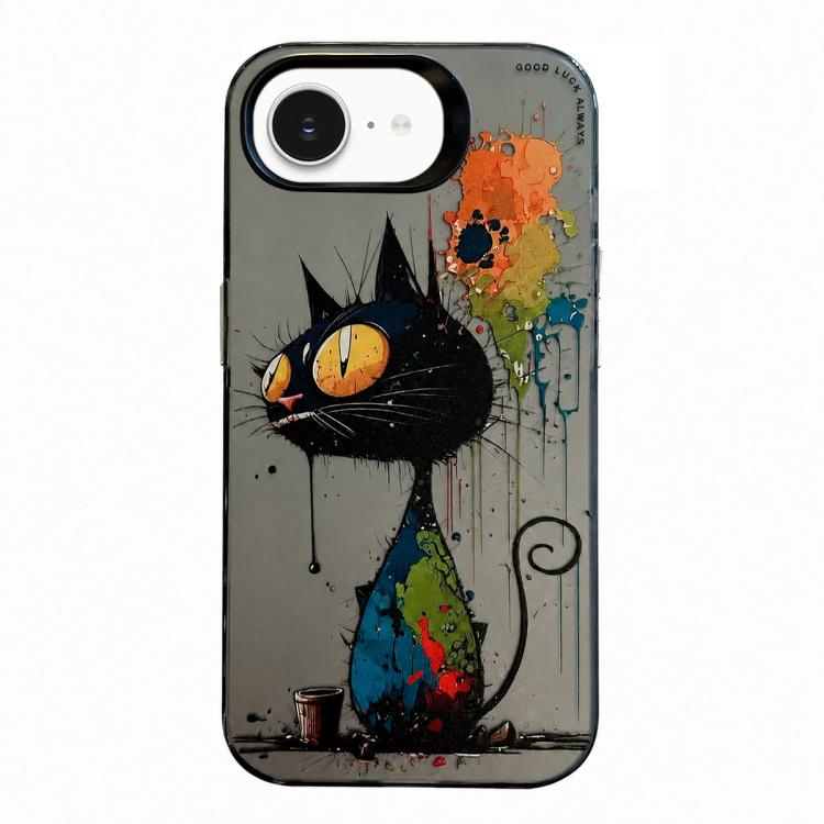 เคสโทรศัพท์ PC + TPU ซีรีส์ภาพวาดน้ำมันลายสัตว์ สำหรับ iPhone 17 Pro Max