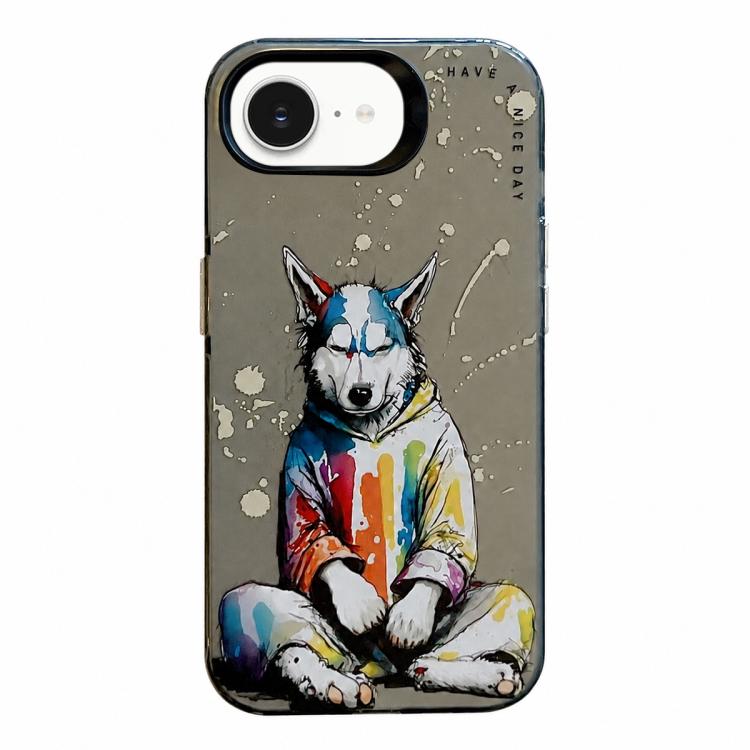 เคสโทรศัพท์ PC + TPU ซีรีส์ภาพวาดน้ำมันลายสัตว์ สำหรับ iPhone 17 Pro Max