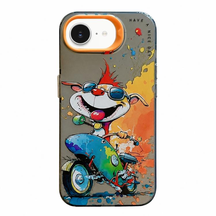 เคสโทรศัพท์ PC + TPU ซีรีส์ภาพวาดน้ำมันลายสัตว์ สำหรับ iPhone 17 Pro Max