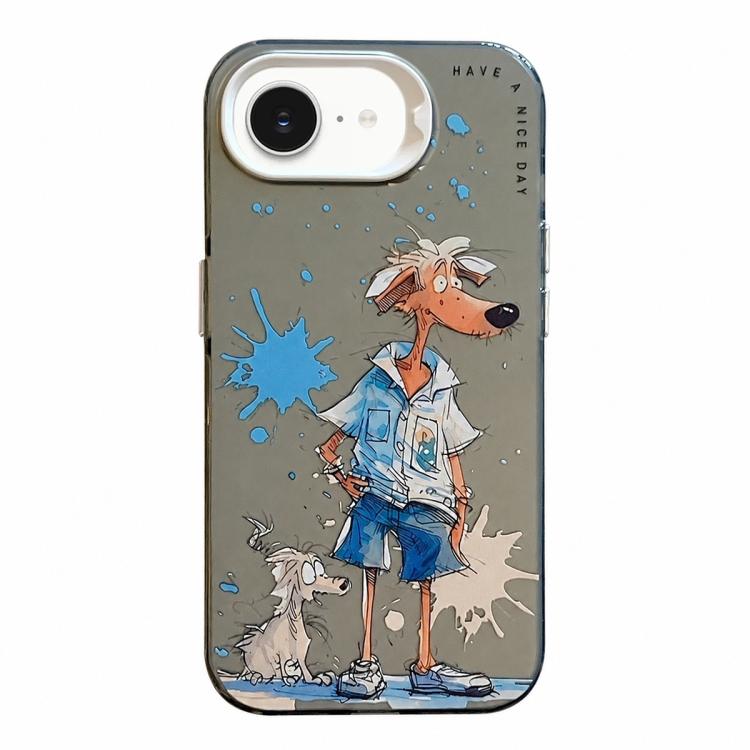 เคสโทรศัพท์ PC + TPU ซีรีส์ภาพวาดน้ำมันลายสัตว์ สำหรับ iPhone 17 Pro Max