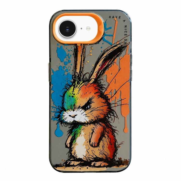 เคสโทรศัพท์ PC + TPU ซีรีส์ภาพวาดน้ำมันลายสัตว์ สำหรับ iPhone 17 Pro Max