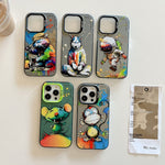 Animal Pattern Oil Painting Series PC + TPU Phone Case, For iPhone 14 Pro