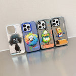 Animal Pattern Oil Painting Series PC + TPU Phone Case, For iPhone 6s / 6