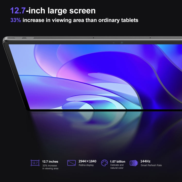 Lenovo Pad Pro 12.7 นิ้ว WiFi แท็บเล็ต, Android 13, Qualcomm Snapdragon 870 Octa Core, รองรับการสแกนใบหน้า, 8GB+128GB, 8GB+256GB