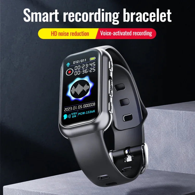 สร้อยข้อมือบลูทูธ JNN S16 MP3 ลดเสียงรบกวน HD ควบคุมด้วยเสียง บันทึกเสียง, 4GB, 8GB, 16GB, 32GB, 64GB