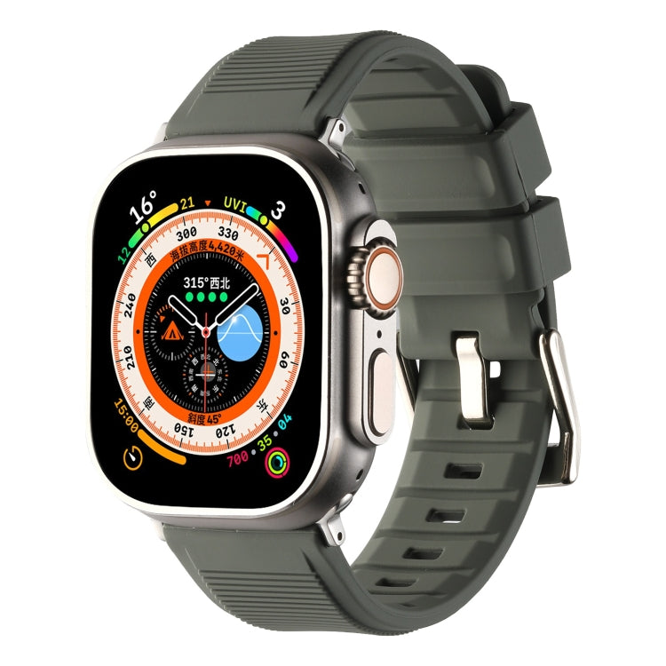 Double Ring Silicone Watch Band, For Apple Watch SE 40mm, For Apple Watch SE 44mm, For Apple Watch 6 40mm, For Apple Watch 6 44mm