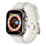 สายรัดนาฬิกาซิลิโคนแบบวงคู่ สำหรับ Apple Watch ขนาด 42 มม. และ 38 มม.