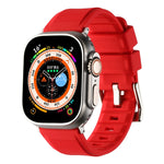 สายรัดนาฬิกาซิลิโคนแบบวงคู่ สำหรับ Apple Watch ขนาด 42 มม. และ 38 มม.