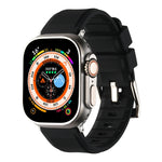 สายรัดนาฬิกาซิลิโคนแบบวงคู่ สำหรับ Apple Watch ขนาด 42 มม. และ 38 มม.