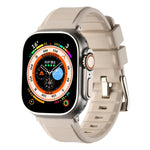 สายรัดนาฬิกาซิลิโคนแบบวงคู่ สำหรับ Apple Watch ขนาด 42 มม. และ 38 มม.