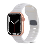 สายรัดนาฬิกาซิลิโคนลายเส้นหัวเข็มขัดสี่เหลี่ยม สำหรับ Apple Watch Ultra 2 ขนาด 49 มม. สำหรับ Apple Watch Series 9 ขนาด 45 มม.
