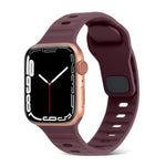 สายรัดนาฬิกาซิลิโคนลายเส้นหัวเข็มขัดสี่เหลี่ยม สำหรับ Apple Watch Ultra 2 ขนาด 49 มม. สำหรับ Apple Watch Series 9 ขนาด 45 มม.