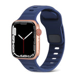 สายรัดนาฬิกาซิลิโคนลายเส้นหัวเข็มขัดสี่เหลี่ยม สำหรับ Apple Watch Ultra 2 ขนาด 49 มม. สำหรับ Apple Watch Series 9 ขนาด 45 มม.