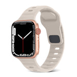 สายรัดนาฬิกาซิลิโคนลายเส้นหัวเข็มขัดสี่เหลี่ยม สำหรับ Apple Watch Ultra 2 ขนาด 49 มม. สำหรับ Apple Watch Series 9 ขนาด 45 มม.