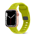 สายรัดนาฬิกาซิลิโคนลายเส้นหัวเข็มขัดสี่เหลี่ยม สำหรับ Apple Watch SE 2023 ขนาด 44 มม. สำหรับ Apple Watch SE 2023 ขนาด 40 มม.