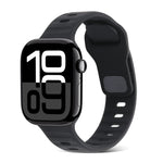 สายรัดนาฬิกาซิลิโคนลายเส้นหัวเข็มขัดสี่เหลี่ยม สำหรับ Apple Watch Series 10 ขนาด 46 มม. สำหรับ Apple Watch Series 10 ขนาด 42 มม.