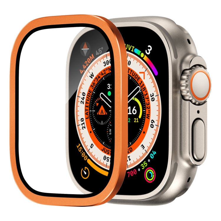 ฟิล์มกระจกนิรภัยแบบบูรณาการกรอบอะลูมิเนียมอัลลอย สำหรับ Apple Watch Ultra 49mm