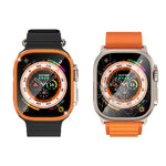 ฟิล์มกระจกนิรภัยแบบบูรณาการกรอบอะลูมิเนียมอัลลอย สำหรับ Apple Watch Ultra 49mm