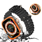 ฟิล์มกระจกนิรภัยแบบบูรณาการกรอบอะลูมิเนียมอัลลอย สำหรับ Apple Watch Ultra 49mm