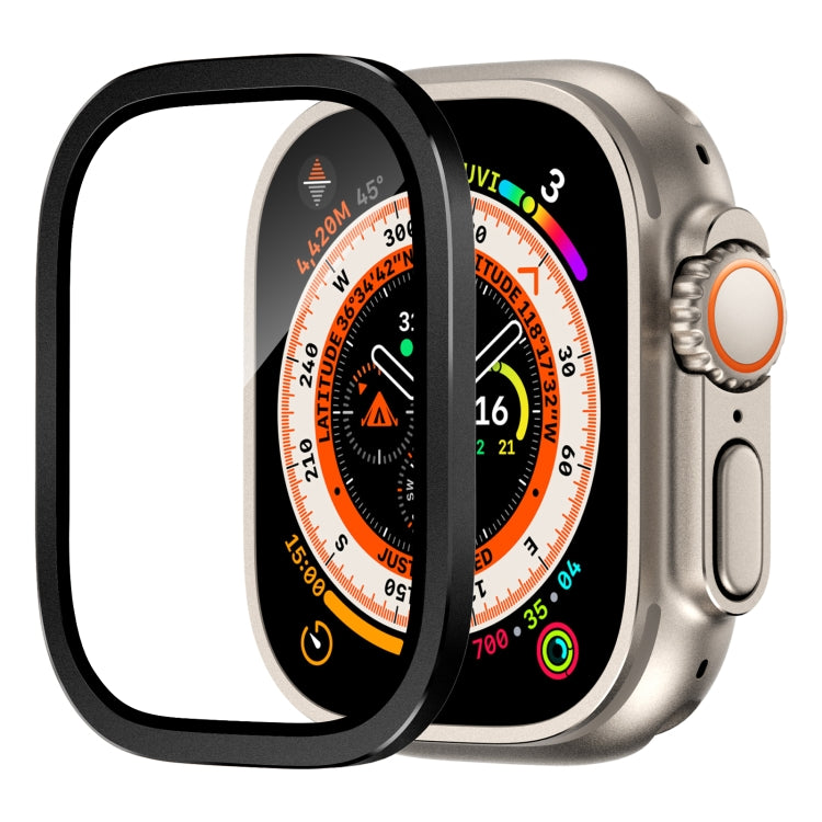 ฟิล์มกระจกนิรภัยแบบบูรณาการกรอบอะลูมิเนียมอัลลอย สำหรับ Apple Watch Ultra 49mm