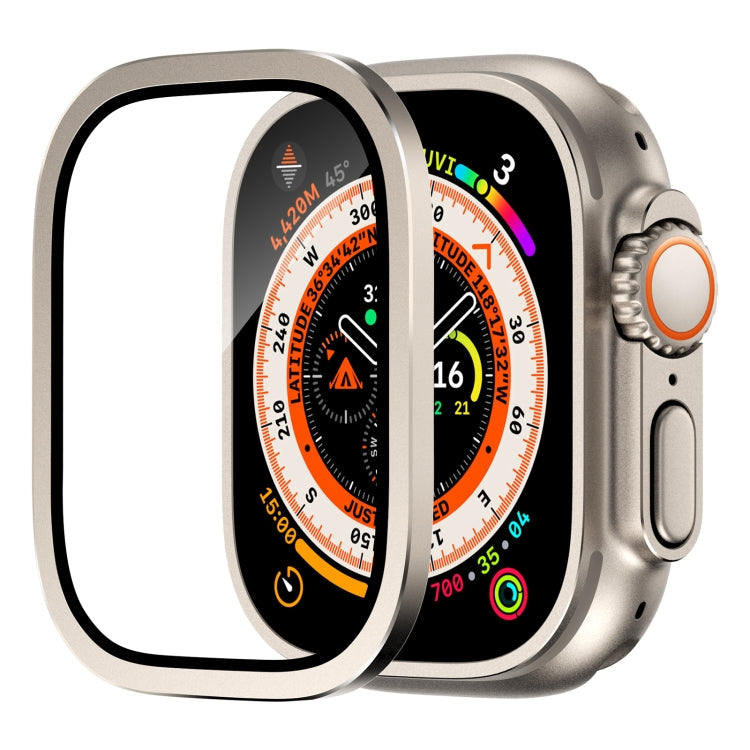 ฟิล์มกระจกนิรภัยแบบบูรณาการกรอบอะลูมิเนียมอัลลอย สำหรับ Apple Watch Ultra 49mm