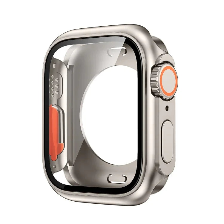เปลี่ยนเป็นเคสเรือนนาฬิกา PC ไฮบริดฟิล์มครอบคลุมทั้งหมด Ultra 49mm สำหรับ Apple Watch Series 6 / 5 / 4 / SE 44mm, สำหรับ Apple Watch Series 6 / 5 / 4 / SE 40mm, สำหรับ Apple Watch Series 9 / 8 / 7 45mm, สำหรับ Apple Watch Series 9 / 8 / 7 41mm