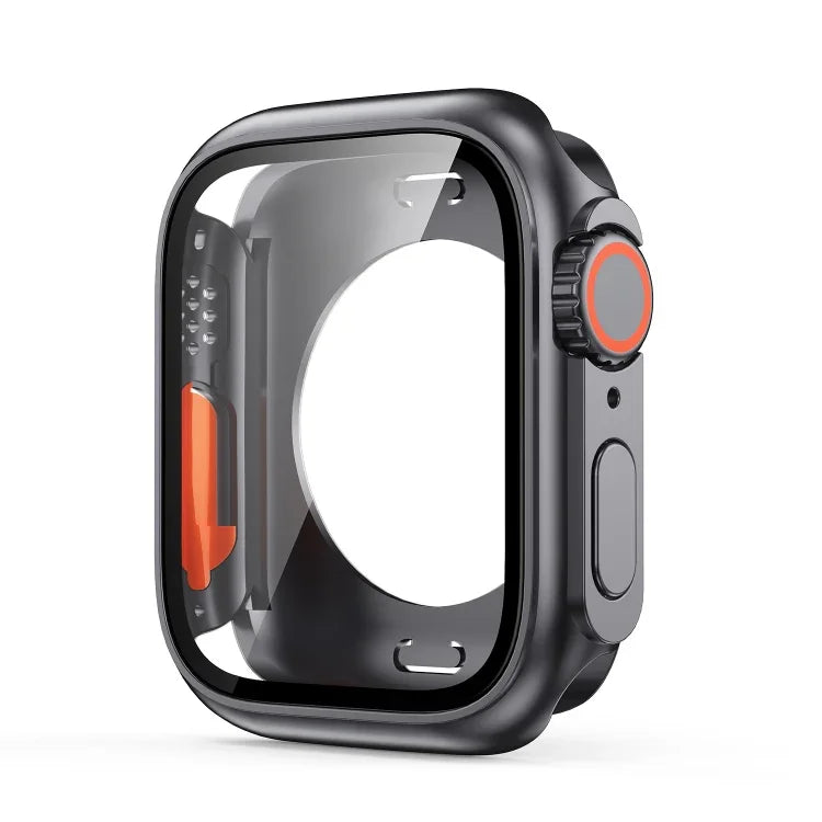 เปลี่ยนเป็นเคสเรือนนาฬิกา PC ไฮบริดฟิล์มครอบคลุมทั้งหมด Ultra 49mm สำหรับ Apple Watch Series 6 / 5 / 4 / SE 44mm, สำหรับ Apple Watch Series 6 / 5 / 4 / SE 40mm, สำหรับ Apple Watch Series 9 / 8 / 7 45mm, สำหรับ Apple Watch Series 9 / 8 / 7 41mm