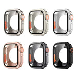 เปลี่ยนเป็นเคสเรือนนาฬิกา PC ไฮบริดฟิล์มครอบคลุมทั้งหมด Ultra 49mm สำหรับ Apple Watch Series 6 / 5 / 4 / SE 44mm, สำหรับ Apple Watch Series 6 / 5 / 4 / SE 40mm, สำหรับ Apple Watch Series 9 / 8 / 7 45mm, สำหรับ Apple Watch Series 9 / 8 / 7 41mm