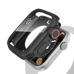 เปลี่ยนเป็นเคสเรือนนาฬิกา PC ไฮบริดฟิล์มกันน้ำครอบคลุมทั้งหมด Ultra 49mm สำหรับ Apple Watch Series 6 / 5 / 4 / SE 44mm, สำหรับ Apple Watch Series 6 / 5 / 4 / SE 40mm, สำหรับ Apple Watch Series 9 / 8 / 7 45mm, สำหรับ Apple Watch Series 9 / 8 / 7 41mm