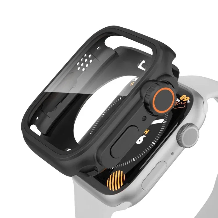 เปลี่ยนเป็นเคสเรือนนาฬิกา PC ไฮบริดฟิล์มกันน้ำครอบคลุมทั้งหมด Ultra 49mm สำหรับ Apple Watch Series 6 / 5 / 4 / SE 44mm, สำหรับ Apple Watch Series 6 / 5 / 4 / SE 40mm, สำหรับ Apple Watch Series 9 / 8 / 7 45mm, สำหรับ Apple Watch Series 9 / 8 / 7 41mm