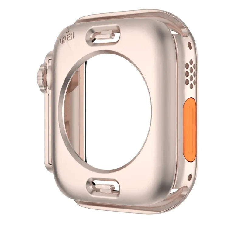เปลี่ยนเป็นเคสเรือนนาฬิกา PC ไฮบริดฟิล์มกันน้ำครอบคลุมทั้งหมด Ultra 49mm สำหรับ Apple Watch Series 6 / 5 / 4 / SE 44mm, สำหรับ Apple Watch Series 6 / 5 / 4 / SE 40mm, สำหรับ Apple Watch Series 9 / 8 / 7 45mm, สำหรับ Apple Watch Series 9 / 8 / 7 41mm