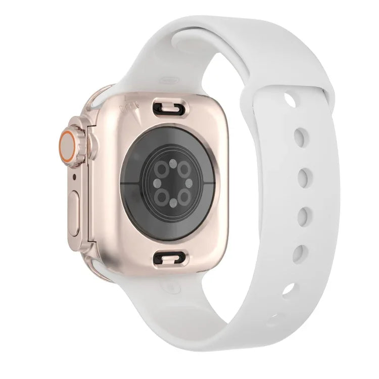 เปลี่ยนเป็นเคสเรือนนาฬิกา PC ไฮบริดฟิล์มกันน้ำครอบคลุมทั้งหมด Ultra 49mm สำหรับ Apple Watch Series 6 / 5 / 4 / SE 44mm, สำหรับ Apple Watch Series 6 / 5 / 4 / SE 40mm, สำหรับ Apple Watch Series 9 / 8 / 7 45mm, สำหรับ Apple Watch Series 9 / 8 / 7 41mm