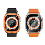 ฟิล์มกระจกนิรภัยกรอบโลหะวงแหวนตัวเลขแบบบูรณาการ สำหรับ Apple Watch Ultra 1 / 2 / 3 49mm