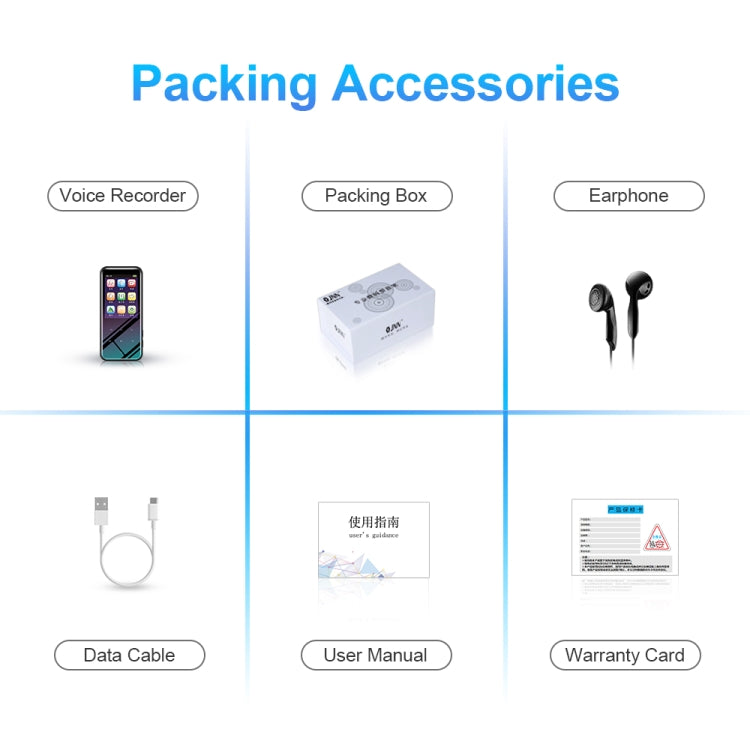 เครื่องบันทึกเสียงอัจฉริยะมัลติฟังก์ชัน M15 เครื่องเล่นเพลง MP3 เสียง Hifi วอล์กแมน, 4GB, 8GB, 16GB, 32GB