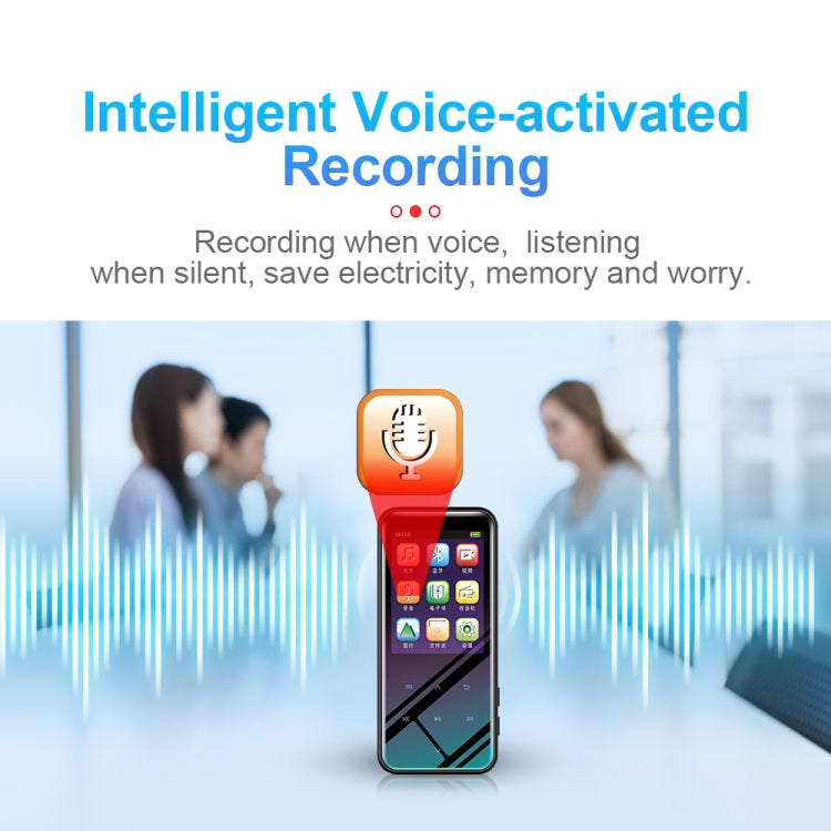 เครื่องบันทึกเสียงอัจฉริยะมัลติฟังก์ชัน M15 เครื่องเล่นเพลง MP3 เสียง Hifi วอล์กแมน, 4GB, 8GB, 16GB, 32GB