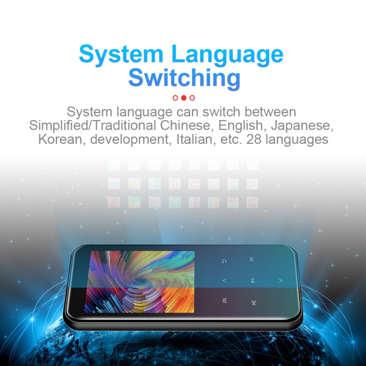 เครื่องบันทึกเสียงอัจฉริยะมัลติฟังก์ชัน M15 เครื่องเล่นเพลง MP3 เสียง Hifi วอล์กแมน, 4GB, 8GB, 16GB, 32GB
