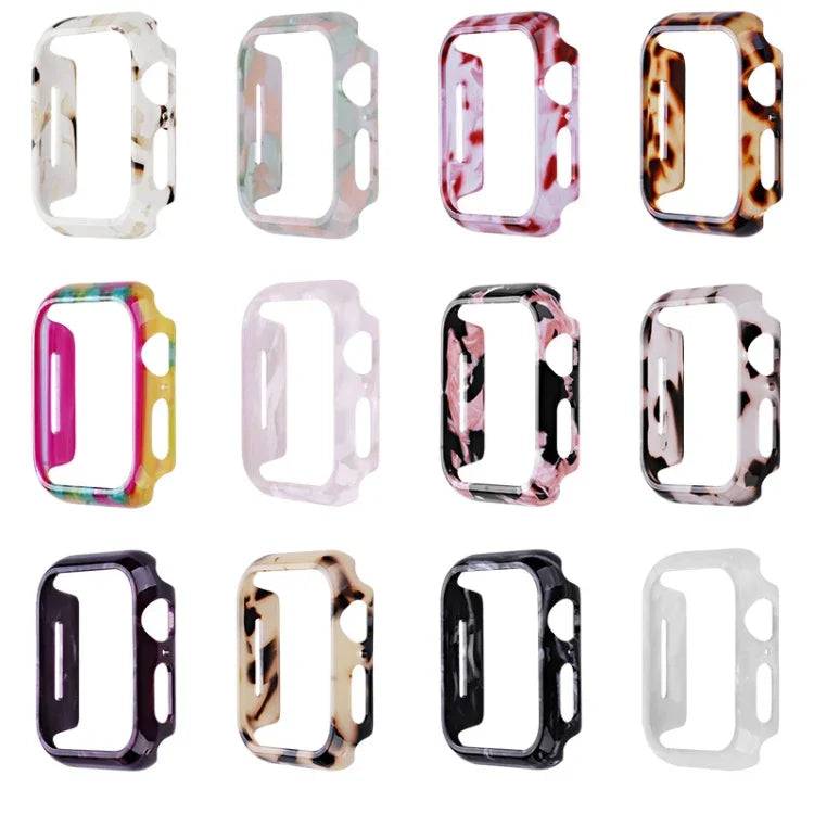 เคสเรซินพิมพ์ลาย PC สำหรับ Apple Watch Series 8 / 7 41 มม.