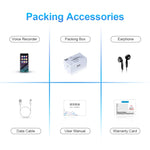 เครื่องบันทึกเสียงอัจฉริยะมัลติฟังก์ชัน M15 เครื่องเล่นเพลง MP3 เสียง Hifi วอล์กแมน รุ่นบลูทูธ, 4GB, 8GB, 16GB, 32GB