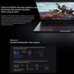 แล็ปท็อป Xiaomi RedmiBook Pro 14 นิ้ว, Windows 11 Home เวอร์ชันจีน, Intel 12th Gen Core i7-12650H Deca Core, การ์ดจอแยก MX550, รุ่น i7-12650H MX550