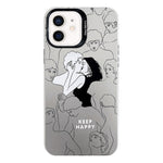 Electroplated Silver Series PC Protective Phone Case, For iPhone 12, For iPhone 12 Pro Max