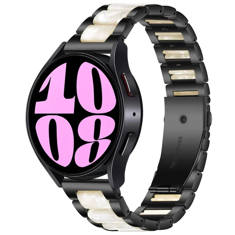 สายรัดนาฬิกาโลหะเรซิ่นสามเม็ด สำหรับ Samsung Galaxy Watch 6 / 6 Classic