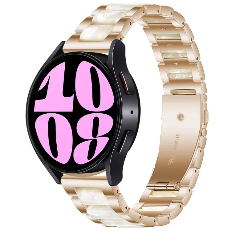 สายรัดนาฬิกาโลหะเรซิ่นสามเม็ด สำหรับ Samsung Galaxy Watch 6 / 6 Classic